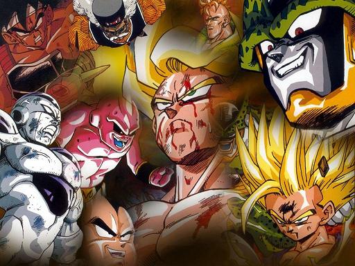 6+boys 9boys android angry aqua_eyes black_hair blonde_hair blood blue_tongue cell cell_(dragon_ball) creepy dragon_ball dragonball_z frieza grin injury machine majin_buu male male_focus monster multiple_boys muscle open_mouth perfect_cell purple_eyes rape_face robot smile son_gohan son_goku son_gokuu super_saiyan super_saiyan_2 teeth trollface vegeta