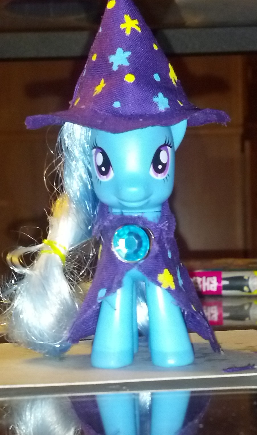 brerfox equine feral friendship_is_magic handmade hat horn mammal my_little_pony robe solo toy trixie_(mlp) unicorn wizard_hat