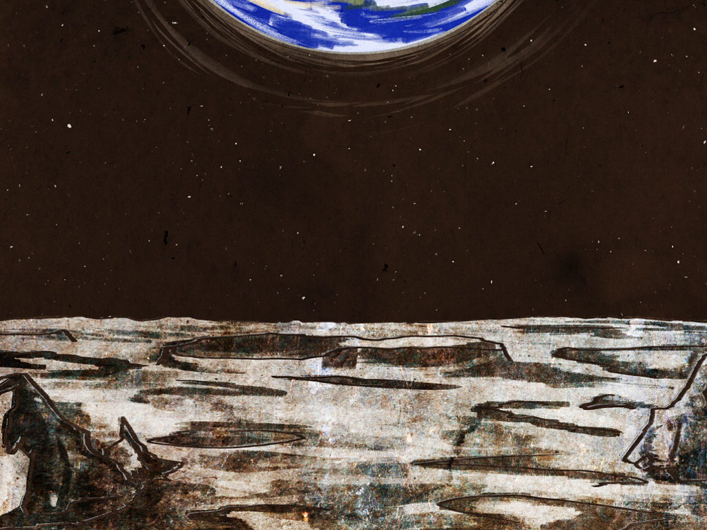 earth moon no_humans scenery space star_(sky) touhou