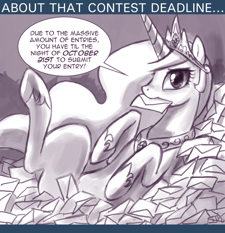 crown english_text equine female feral friendship_is_magic greyscale hair horn horse john_joseco letter long_hair looking_at_viewer mammal monochrome my_little_pony pony princess princess_celestia_(mlp) royalty solo text tiara unicorn