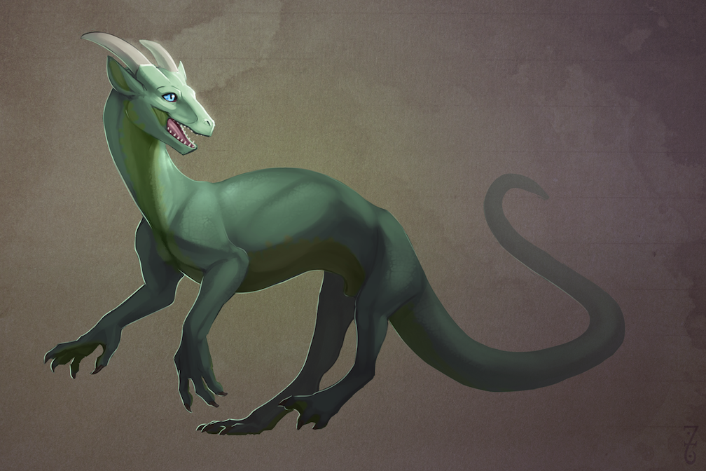 blue_eyes dinosaur dragon feral green_body horn male scalie sheath solo zyraxus