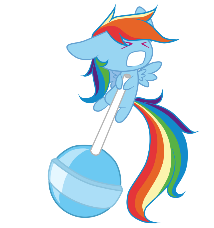 alpha_channel candy chibi equine eyes_closed female feral friendship_is_magic hair horse lollipop mammal multi-colored_hair my_little_pony oathkeeper21 pegasus plain_background pony rainbow_dash_(mlp) rainbow_hair solo struggling teeth transparent_background wings