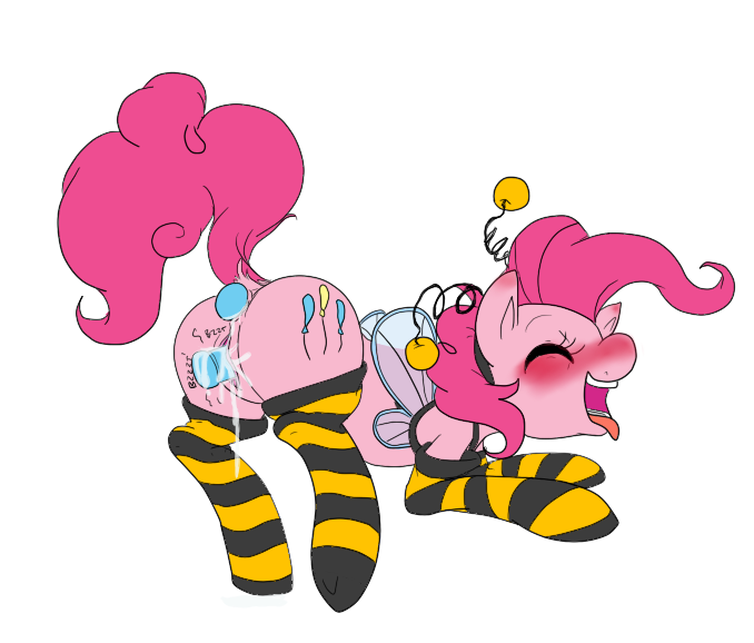 anal anal_insertion anal_penetration antennae anus blush buttplug costume cutie_mark dildo ensayne equine eyes_closed female feral friendship_is_magic hair horse insertion legwear mammal masturbation my_little_pony open_mouth penetration pink_hair pinkie_pie_(mlp) plain_background pony pussy sex_toy solo stockings tongue tongue_out vaginal vaginal_insertion vaginal_penetration vibrator white_background wings