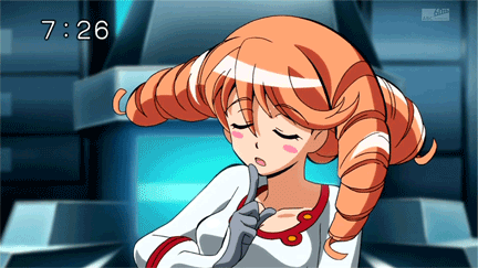 1girl animated animated_gif battle_spirits lowres red_hair