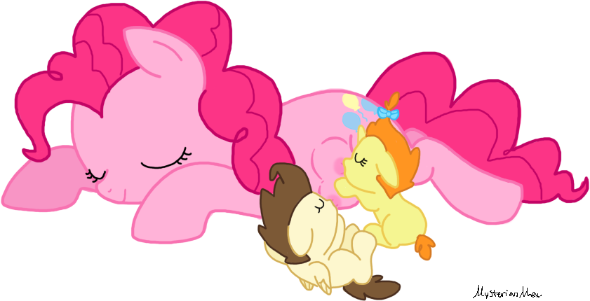 breast_feeding breastfeeding cutie_mark equine eyes_closed female feral friendship_is_magic group hair horn horse mammal my_little_pony mysterious_mew pegasus pink_hair pinkie_pie_(mlp) plain_background pony pound_cake_(mlp) pumpkin_cake_(mlp) teats unicorn white_background wings