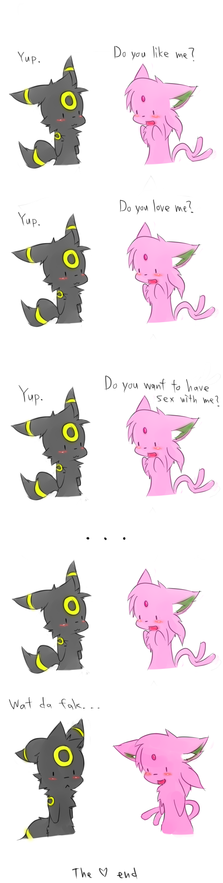 comic espeon keron pok&eacute;mon pvt._keron umbreon