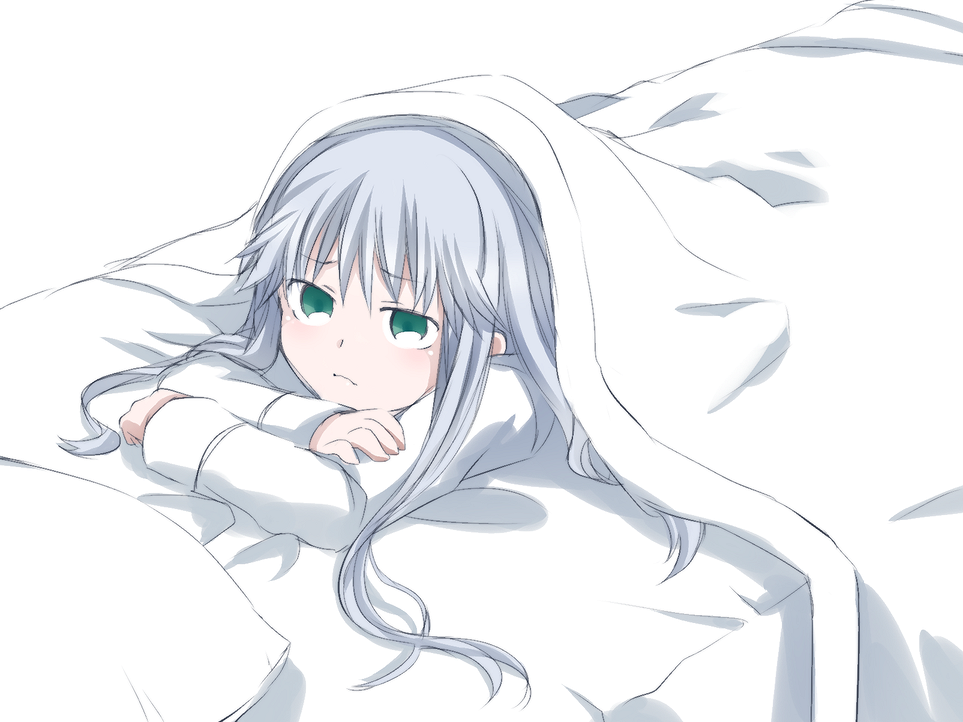 blue_hair blush green_eyes idora_(idola) index long_hair lying on_stomach solo to_aru_majutsu_no_index