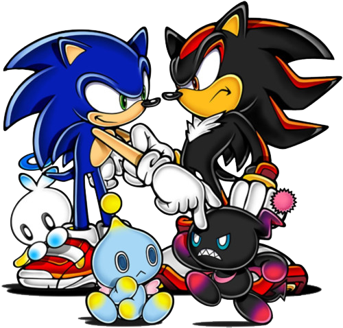 angry chao frown gloves lowres official_art sega shadow_the_hedgehog smile sonic sonic_adventure sonic_adventure_2 sonic_the_hedgehog