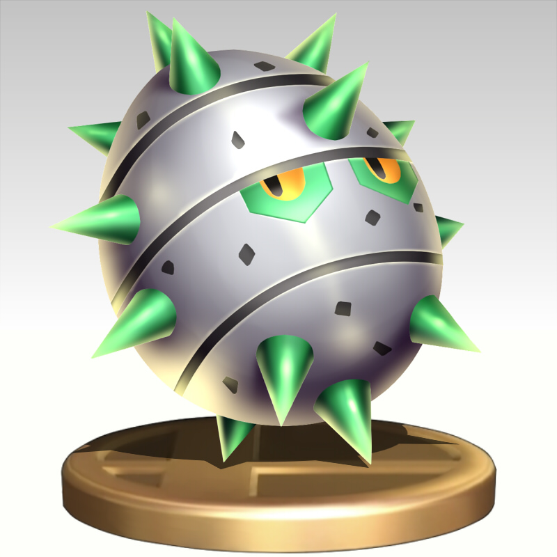 ferroseed no_humans pokemon super_smash_bros. trophy