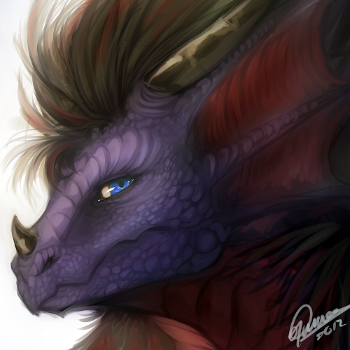 blue_eyes dragon feral frills hair horn looking_at_viewer male plain_background portrait quirachen reptile salthanath scalie solo