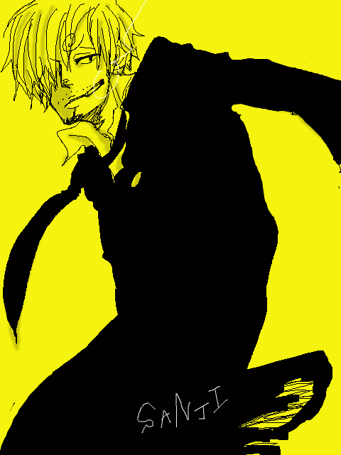 1boy character_name formal haiji-0131 hair_over_one_eye male male_focus one_piece sanji solo suit yellow