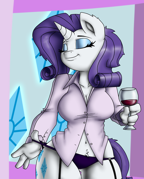 2012 anthro big_breasts breasts equine female friendship_is_magic horn my_little_pony rarity_(mlp) skimpy solo