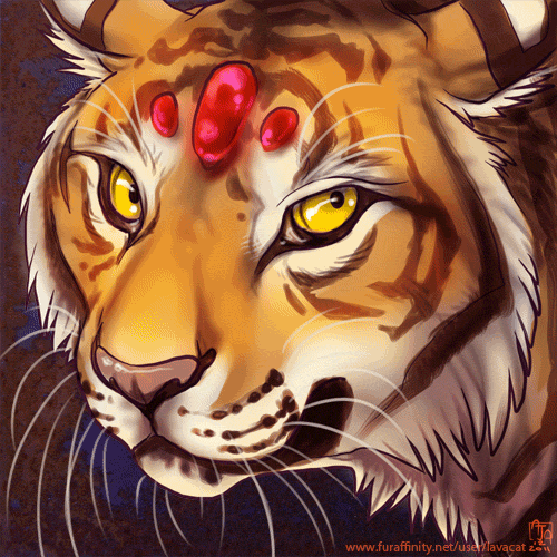 animated bone feline fur gem glowing glowing_eyes lavacat mammal orange_fur skeleton skull tiger whiskers yellow_eyes