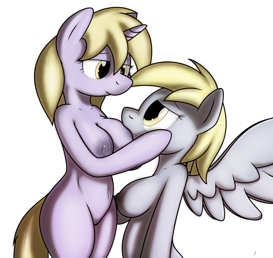 amber_eyes anthro anthrofied blonde_hair breast_suck breasts child colored daughter derpy_hooves_(mlp) dinky_hooves_(mlp) duo equine eye_contact female friendship_is_magic hair horn horse incest lesbian mammal mother my_little_pony nipples parent pegasus plain_background pony pussy shaded sketch tg-0 unicorn white_background wing_boner wings young