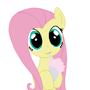alpha_channel animated blue_eyes cute drinking equine female feral fluttershy_(mlp) friendship_is_magic glass hair horse looking_at_viewer low_res mammal milkshake my_little_pony pink_hair plain_background pony solo straw tomdantherock transparent_background