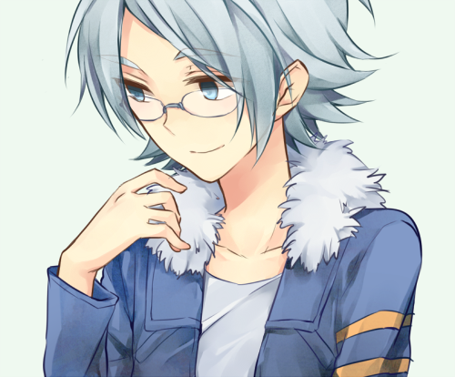 face fubuki_shirou glasses inazuma_eleven_(series) inazuma_eleven_go lowres male_focus older smile solo yuuki_arisu_(yuigi)