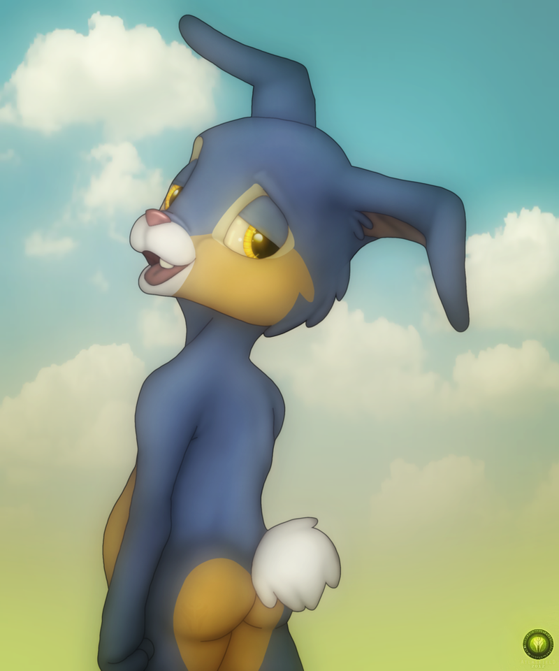 anthro atlasfield bambi(movie) butt clouds male sky thumper