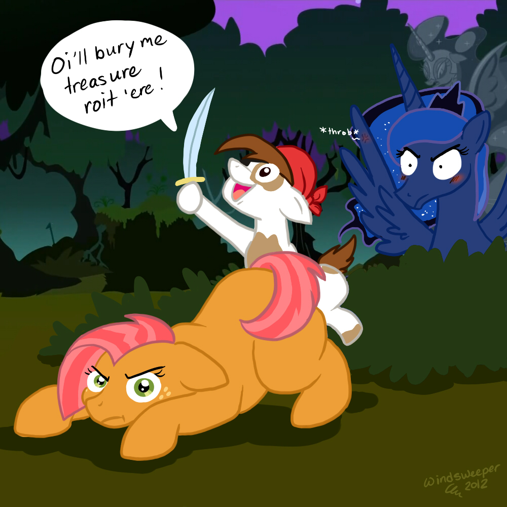 angry annoyed babs_seed babs_seed_(mlp) bush bushes butt_pirate cub dialog english_text equine female feral forest friendship_is_magic horn horse humor jealous male mammal my_little_pony night penetration pipsqueak pipsqueak_(mlp) pony princess princess_luna princess_luna_(mlp) royalty sex straight sword text tree weapon windsweeper wing_boner winged_unicorn wings young