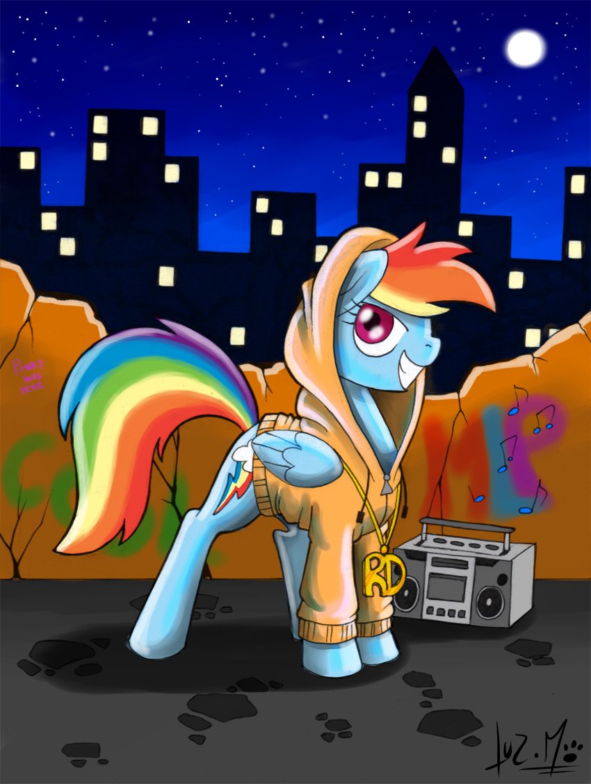 equine female feral friendship_is_magic horse mammal my_little_pony pegasus pony rainbow_dash_(mlp) solo wings