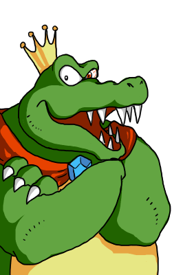 crocodile crocodilian crown donkey_kong_country fangs king_k._rool lowres