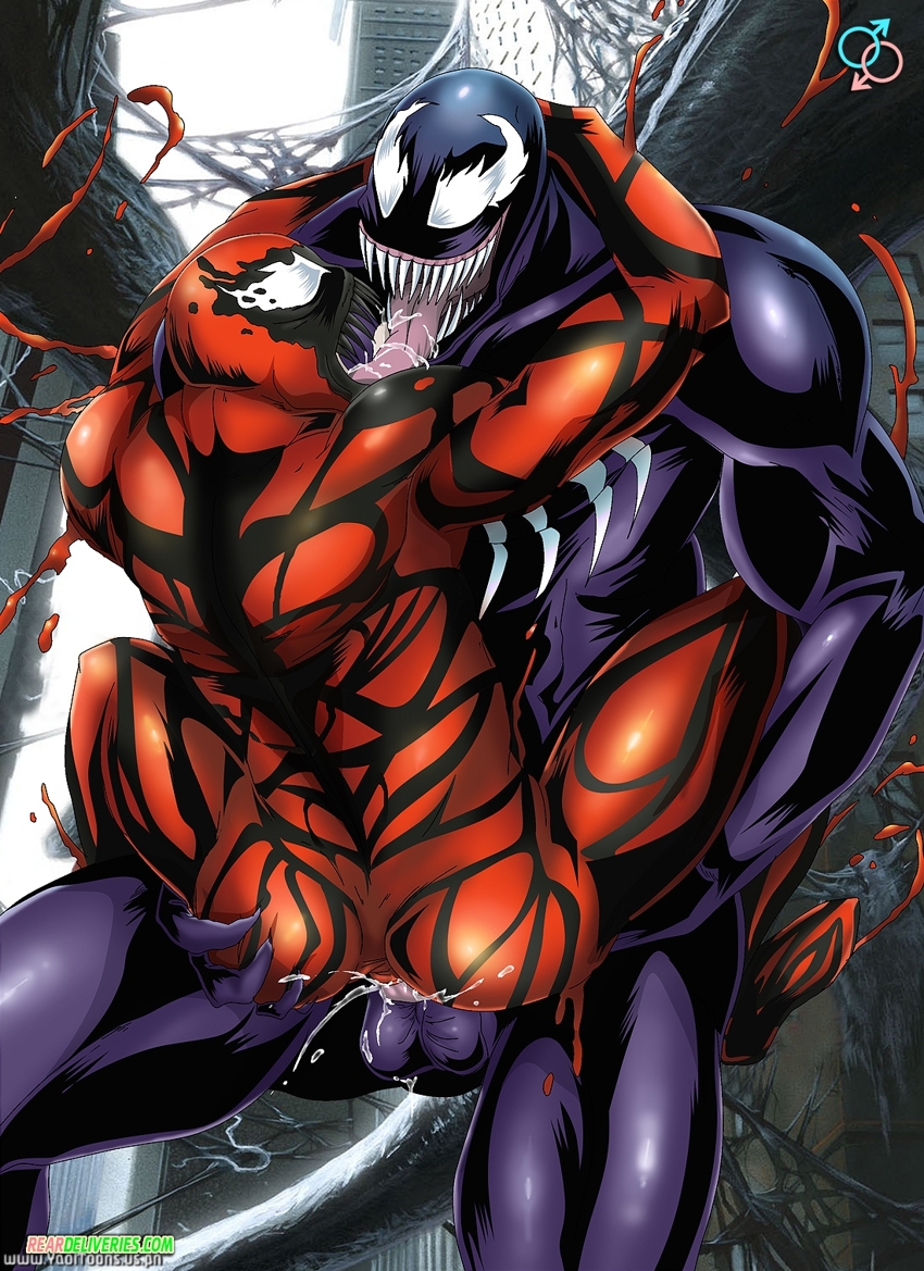 balls biceps building butt carnage city cum cum_in_ass cum_inside cum_on_butt erection french_kiss french_kissing gay gums kissing long_tongue male marvel muscles mutant open_mouth pecs penetration penis rear_deliveries saliva sex sharp_teeth sitting symbiote teeth tongue tongue_out venom venom_(spider-man) yaoitoons