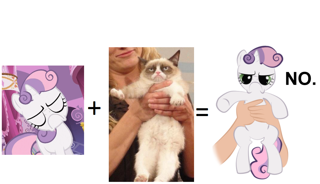 cat comparison cub equine eyes_closed feline female feral friendship_is_magic fur green_eyes hair horn human looking_at_viewer mammal my_little_pony photo plain_background real sweetie_belle_(mlp) tardar_sauce two_tone_hair unicorn what white_background white_fur wrong young
