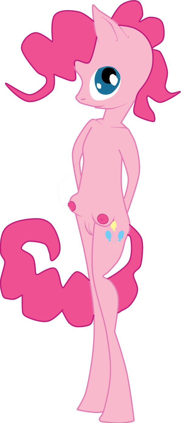 anthrofied blue_eyes cutie_mark equine female friendship_is_magic fur hair horse looking_at_viewer mammal my_little_pony pink_fur pink_hair pinkie_pie_(mlp) pony solo