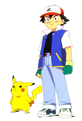 cap hat lowres pikachu pokemon pokemon_(anime) satoshi_(pokemon)