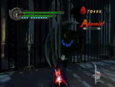 animated animated_gif capcom demon devil_may_cry devil_may_cry_4 gun lowres nero_(devil_may_cry) sword weapon white_hair