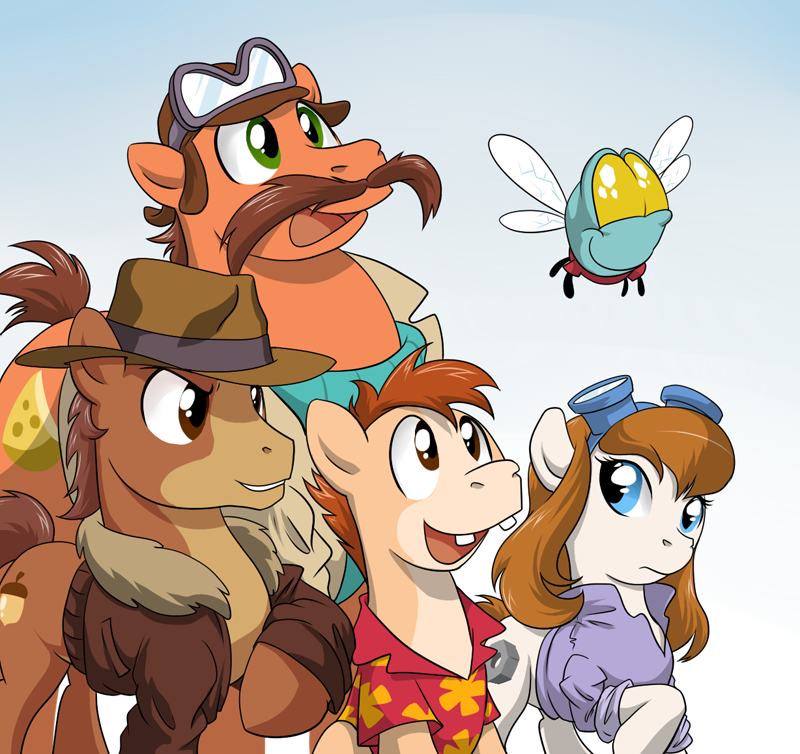 brown_eyes brown_hair chip_'n_dale_rescue_rangers chip_'n_dale_rescue_rangers chip_(cdrr) clothing cosplay crossover cutie_mark dale_(cdrr) disney doomy equine eyewear female feral friendship_is_magic fur_trim gadget_hackwrench goggles green_eyes hair hat horse long_hair male mammal monterey_jack mouse my_little_pony open_mouth parasprite_(mlp) pony rodent yellow_eyes zipper_(cdrr)