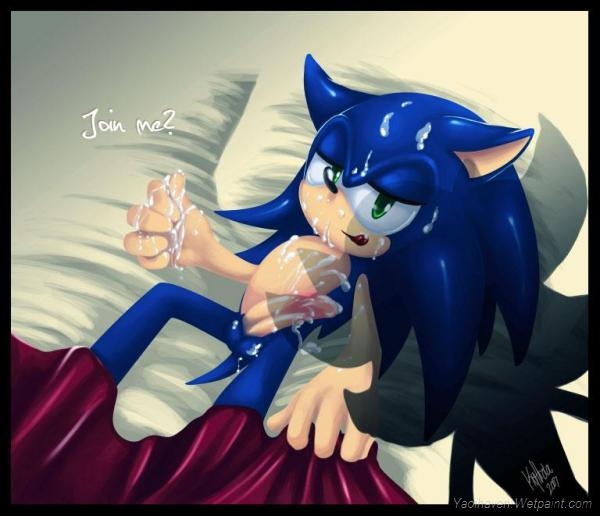 anthro balls bed blanket blue_hair cum cum_on_body cum_on_face gay green_eyes hair hedgehog licking looking_at_viewer lying male messy on_back penis pillow sega shadow solo sonic_(series) sonic_the_hedgehog tongue tongue_out
