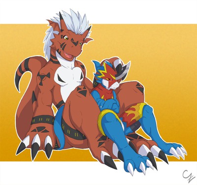 digimon flamedramon growlmon tagme