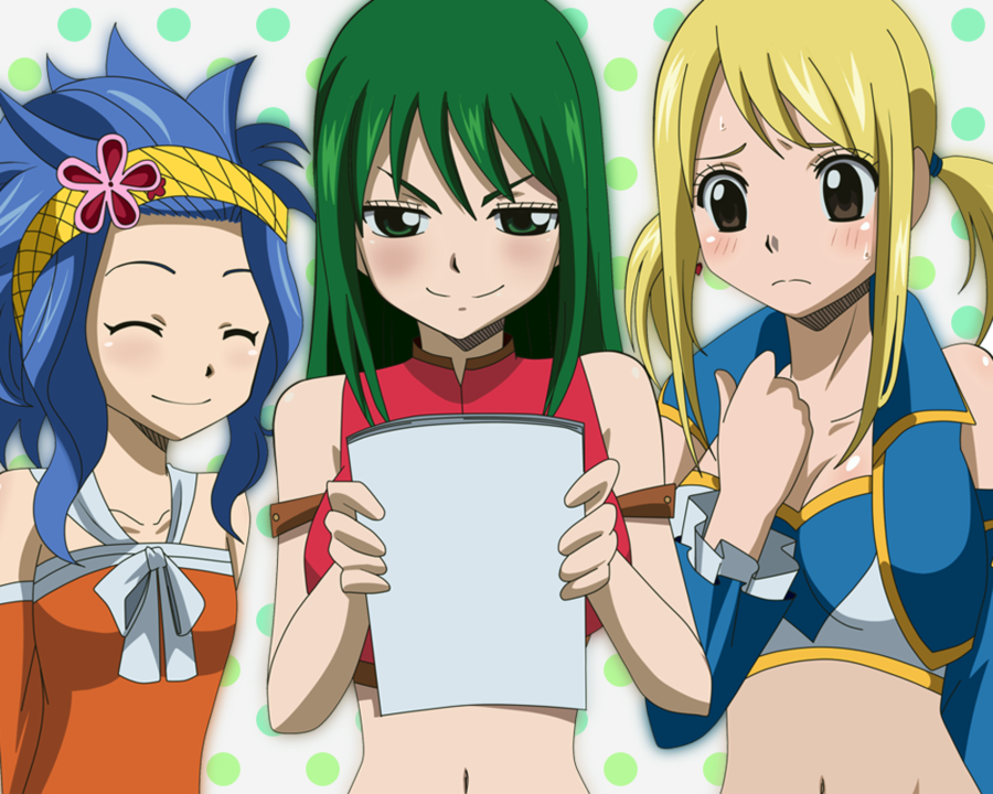 3girls blue_hair character_request fairy_tail levy_mcgarden lucy_heartfilia multiple_girls