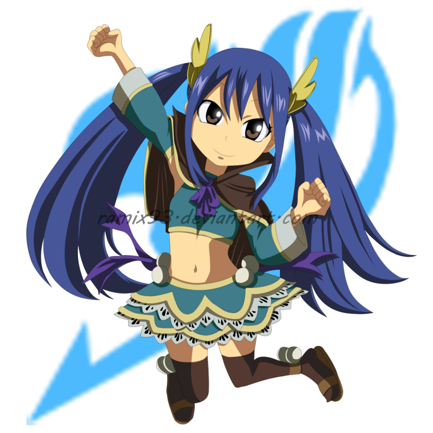 1girl blue_hair detached_sleeves fairy_tail hair_ornament looking_at_viewer thighhighs transparent_background wendy_marvell
