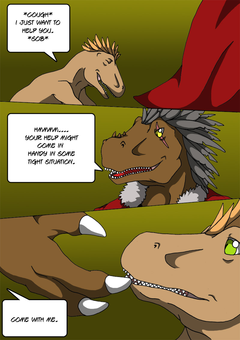 claws comic crying dialog dinosaur english_text male nx-3000 raptor scalie suggestive text