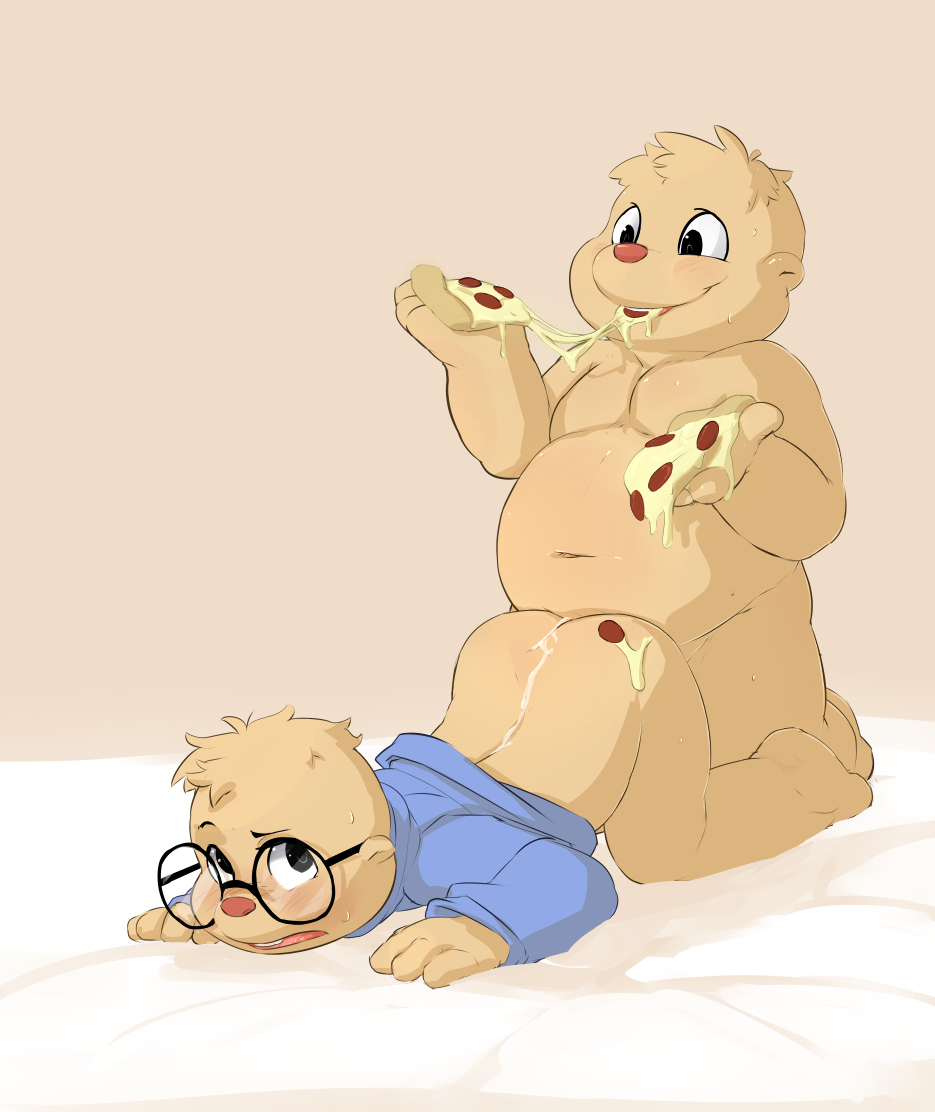The Big ImageBoard (TBIB) - alvin and the chipmunks anal anal penetration  anthro blush bodily fluids cum cum on back duo eating eating during sex  eyewear food genital fluids glasses incest (lore)