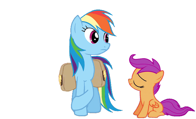 alpha_channel animated bag cub cute cutie_mark duo equine female feral friendship_is_magic hair horse mammal multi-colored_hair my_little_pony nose_kiss pegasus plain_background pony purple_eyes purple_hair rainbow_dash_(mlp) rainbow_hair scootaloo_(mlp) smile standing transparent_background unknown_artist wings young