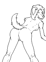 bent breasts butt canine caniscanine/the-howler female pussy vector wink