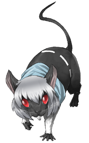 looking_at_viewer lowres mazeran nazrin nazrin_(mouse) no_humans persona red_eyes silver_hair teeth touhou transparent_background