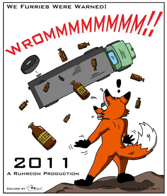 alcohol beer beverage bottle canine cap_(artist) crash fox gilbhart male mammal marc_schnakenberg truck wheel