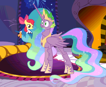 age_difference animated apple_bloom_(mlp) avian bird blinking bow chicken cub cute dragon duck edit equine female feral floating floor flying friendship_is_magic gem green_eyes hair horn horse jewelry long_hair magic male mammal my_little_pony night nightmare_fuel open_mouth orange_eyes pink_hair pony rug size_difference sky spike spike_(mlp) star stars teeth tooth unknown_artist what what_has_science_done wings young