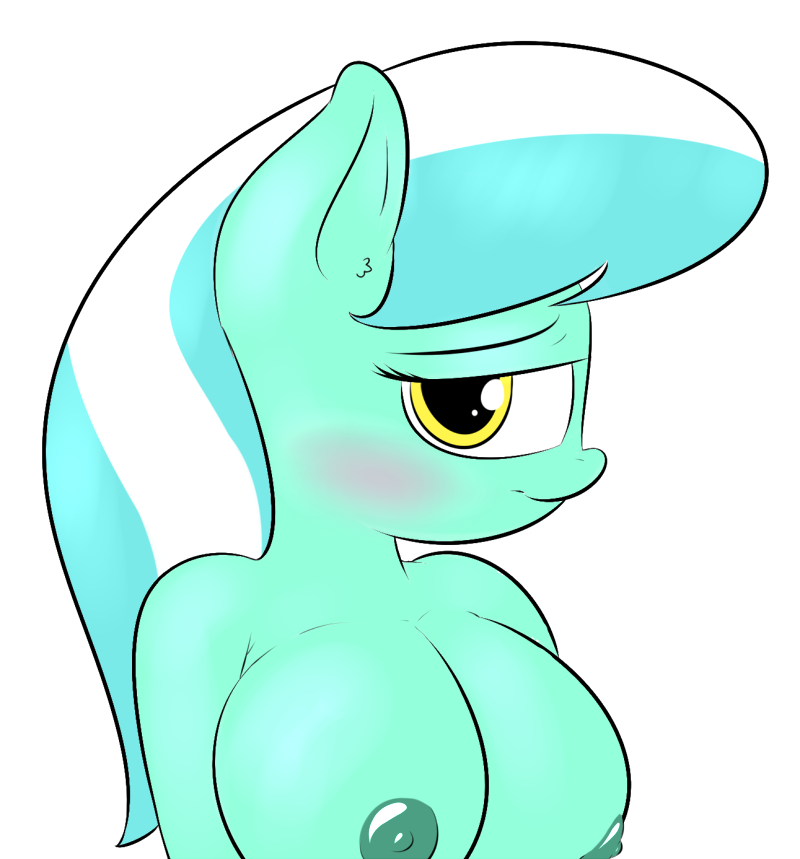 breasts equine female friendship_is_magic hair horse lamia looking_at_viewer mammal my_little_pony nipples pony smile yellow_eyes