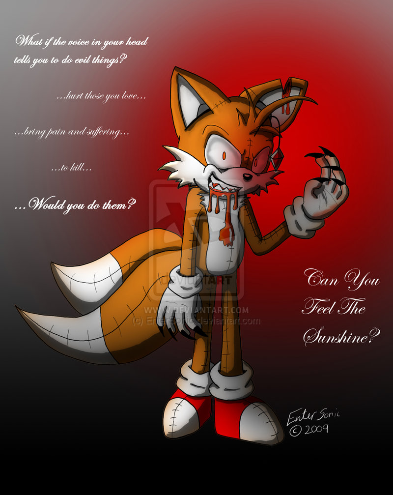 anthro blood boots canine doll english_text entersonic fox gloves mammal miles_prower nefolllwynog sega solo sonic_(series) stitches tails_doll text watermark