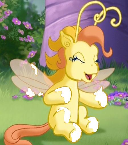 breezie_(mlp) equine female flower grass horse insect mammal my_little_pony rock wings