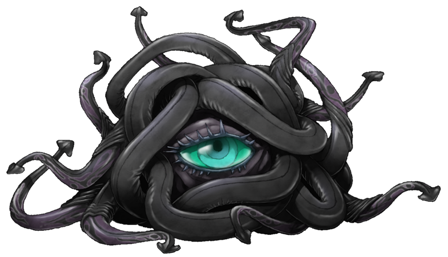 aqua_sclera cthulhu_mythos cyaegha looking_at_viewer mazeran monster no_humans one-eyed original tentacles transparent_background