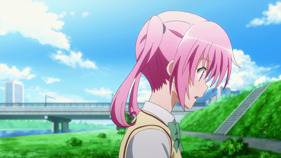animated animated_gif ass blush breasts cameltoe licking nana_asta_deviluke nipples panties pink_eyes pink_hair to_love-ru to_love-ru_darkness twintails underwear wedgie