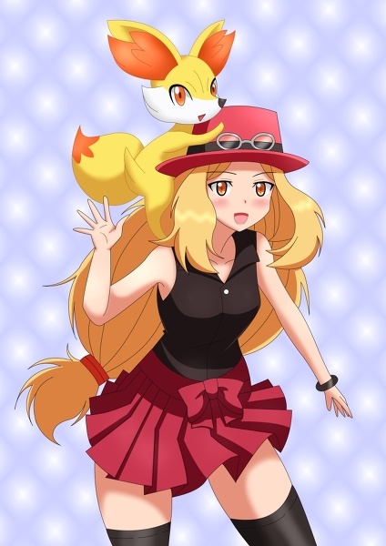 blonde_hair female_protagonist_(pokemon_xy) nintendo pokemon pokemon_(game) pokemon_xy serena_(pokemon)