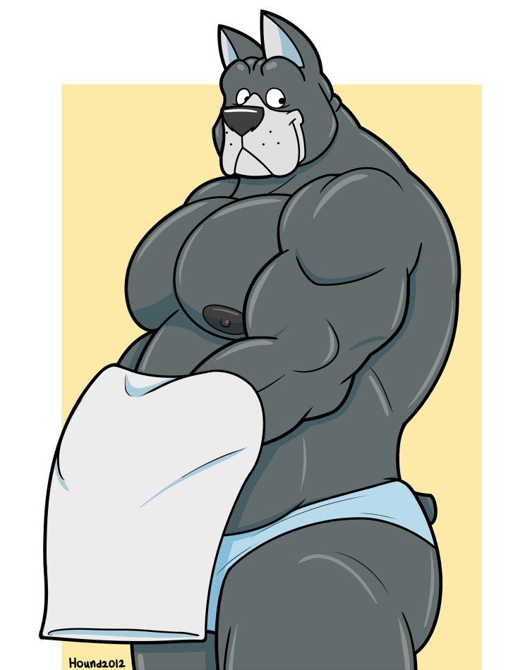 2012 abs anthro bicep biceps big_muscles canine dane dog fur great great_dane hound hound_(character) houndgrey male mammal muscles pecs pro wrestler