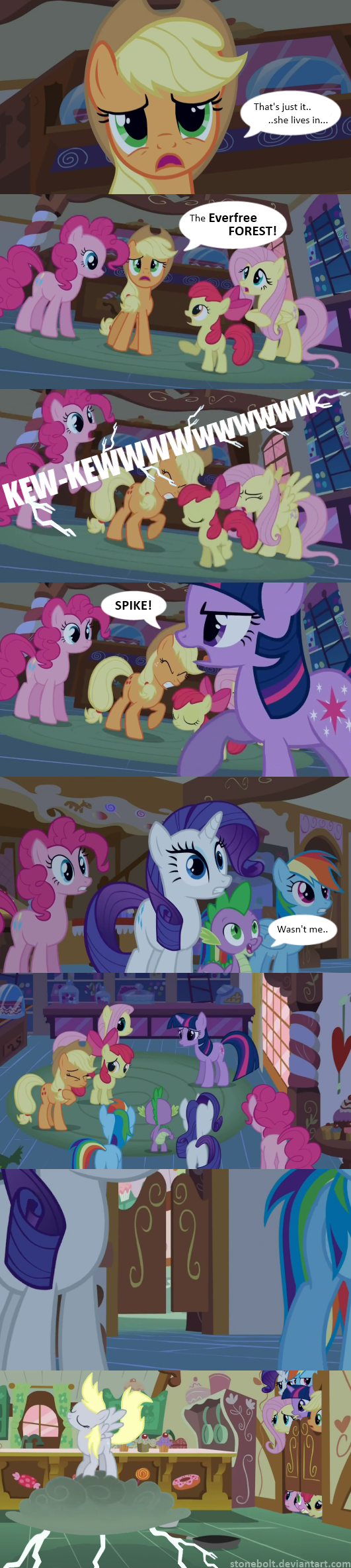 amber_eyes apple_bloom_(mlp) applejack_(mlp) blonde_hair blue_eyes bow cat_eyes cloud comic cub cutie_mark derpy_hooves_(mlp) dialog dragon english_text equine eyeshadow female feral fluttershy_(mlp) friendship_is_magic green_eyes group hair hat horn horse lightning makeup male mammal multi-colored_hair my_little_pony pegasus pink_hair pinkie_pie_(mlp) pony purple_eyes purple_hair rainbow_dash_(mlp) rainbow_hair rarity_(mlp) red_hair scalie slit_pupils spike_(mlp) stonebolt text twilight_sparkle_(mlp) unicorn wings young