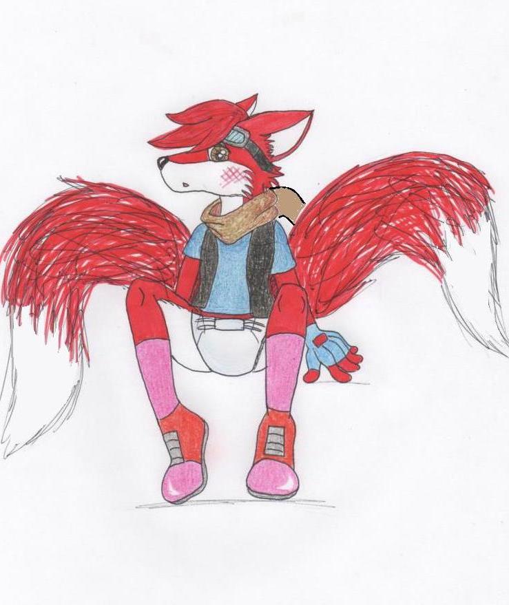 backless_gloves boots canine clothing diaper fingerless_gloves fox gloves mammal maxamilion_the_fox scarf shirt solo sonicyaoihaven vest